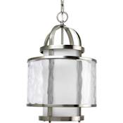 Progress Lighting Bay Court Single Light 12" Wide Pendant Brushed Nickel