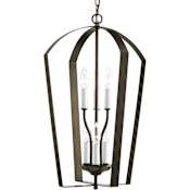 Progress Lighting Gather 6 Light 15" Wide Taper Candle Chandelier Antique Bronze