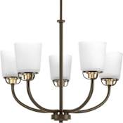 Progress Lighting West Village 5 Light 25" Wide Chandelier Antique Bronze