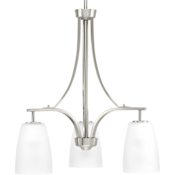 Progress Lighting Leap 3 Light 21" Wide Chandelier Brushed Nickel