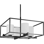 Progress Lighting Chadwick 4 Light 22" Wide Chandelier Matte Black