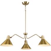 Progress Lighting Trimble 3 Light 44" Wide Chandelier Brushed Bronze