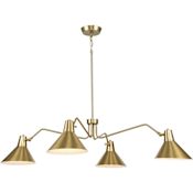 Progress Lighting Trimble 4 Light 54" Wide Chandelier Brushed Bronze