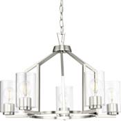 Progress Lighting Goodwin 5 Light 24" Wide Chandelier Brushed Nickel