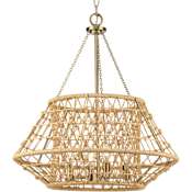 Progress Lighting Laila 4 Light 23" Wide Candle Style Chandelier Vintage Brass