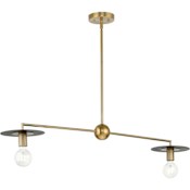 Progress Lighting Trimble 2 Light 44" Wide Linear Pendant Brushed Bronze