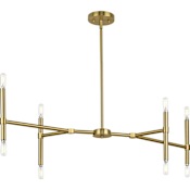Progress Lighting Arya 8 Light 13" Wide Sputnik Chandelier Brushed Gold