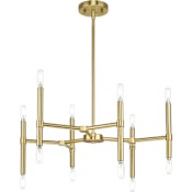 Progress Lighting Arya 12 Light 24" Wide Sputnik Chandelier Brushed Gold