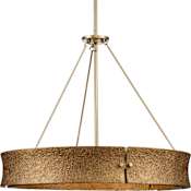 Progress Lighting Lusail 5 Light 26" Wide Ring Chandelier Soft Gold