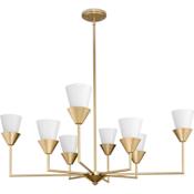 Progress Lighting Pinellas 8 Light 40" Wide Chandelier Soft Gold