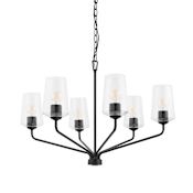Progress Lighting Celino 6 Light 32" Wide Chandelier Black