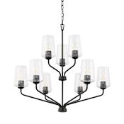 Progress Lighting Celino 9 Light 32" Wide Chandelier Black