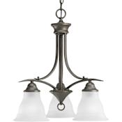 Progress Lighting Trinity 3 Light 19" Wide Chandelier Antique Bronze