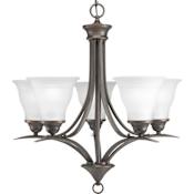Progress Lighting Trinity 5 Light 23" Wide Chandelier Antique Bronze