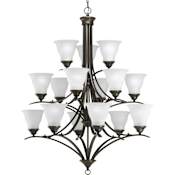 Progress Lighting Trinity 15 Light 44" Wide Chandelier Antique Bronze