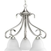 Progress Lighting Torino 3 Light 19" Wide Chandelier Brushed Nickel