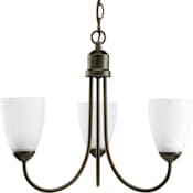 Progress Lighting Gather 3 Light 19" Wide Chandelier Antique Bronze
