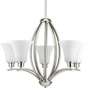Progress Lighting Joy 5 Light 24" Wide Chandelier Brushed Nickel