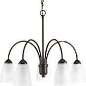 Progress Lighting Gather 5 Light 23" Wide Chandelier Antique Bronze