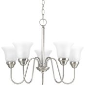 Progress Lighting Classic 5 Light 23" Wide Chandelier Brushed Nickel