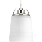 Progress Lighting West Village Single Light 5" Wide Mini Pendant Brushed Nickel
