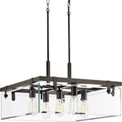 Progress Lighting Glayse 5 Light 23" Wide Chandelier Antique Bronze