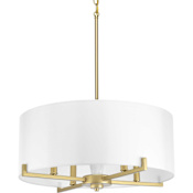 Progress Lighting Palacio 4 Light 22" Wide Drum Chandelier Vintage Gold