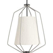 Progress Lighting Hangar Single Light 20" Wide Pendant Brushed Nickel