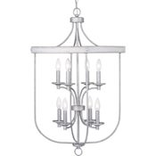 Progress Lighting Gulliver 8 Light 21" Wide Taper Candle Chandelier Galvanized