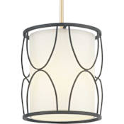 Progress Lighting Landree Single Light 10" Wide Pendant Black