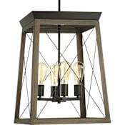 Progress Lighting Briarwood 4 Light 16" Wide Pendant Antique Bronze