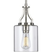 Progress Lighting Lassiter 6" Wide Mini Pendant Brushed Nickel