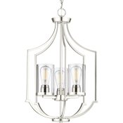 Progress Lighting Lassiter 3 Light 17" Wide Chandelier Brushed Nickel