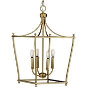 Progress Lighting Parkhurst 4 Light 14" Wide Pendant Brushed Bronze