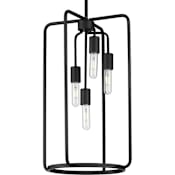 Progress Lighting Bonn 4 Light 15" Wide Pendant Matte Black
