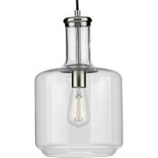 Progress Lighting Latrobe 9" Wide Mini Pendant Brushed Nickel
