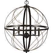 Progress Lighting Brandywine 5 Light 22" Wide Globe Chandelier Antique Bronze