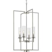 Progress Lighting Kellwyn 4 Light 18" Wide Mini Chandelier Brushed Nickel