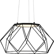 Progress Lighting Geodesic LED 18" Wide LED Abstract Chandelier Matte Black