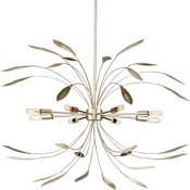Progress Lighting Mariposa 8 Light 36" Wide Chandelier Gilded Silver