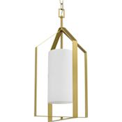 Progress Lighting Vertex 12" Wide Pendant Brushed Gold