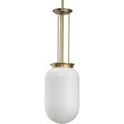 Progress Lighting Alisse 8" Wide Mini Pendant with Marble Glass Shade Brushed Gold