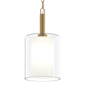 Progress Lighting Mack 8" Wide Pillar Candle Mini Pendant Brushed Gold