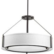 Progress Lighting Ratio 4 Light 24" Wide Drum Chandelier Antique Bronze