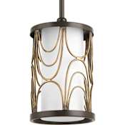 Progress Lighting Cirrine Single Light 6" Wide Mini Pendant Antique Bronze