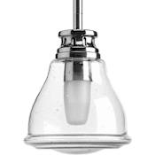 Progress Lighting Academy Single Light 5" Wide Mini Pendant Polished Chrome