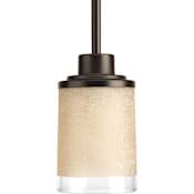 Progress Lighting Alexa Single Light 5" Wide Mini Pendant Antique Bronze