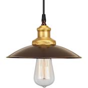 Progress Lighting Archives Single Light 9" Wide Mini Pendant Antique Bronze