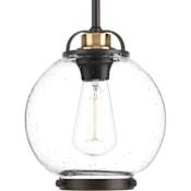 Progress Lighting Chronicle Single Light 8" Wide Mini Pendant Antique Bronze
