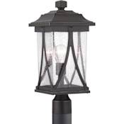 Progress Lighting Abbott Single Light 19" Tall Outdoor Single Head Post Light Antique Bronze